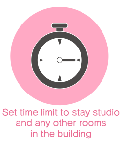 Set time limit to stay studio and any other rooms in the building